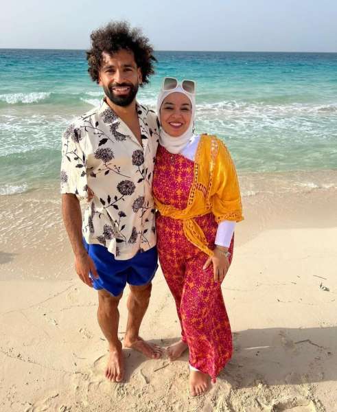  محمد صلاح وشقيقته