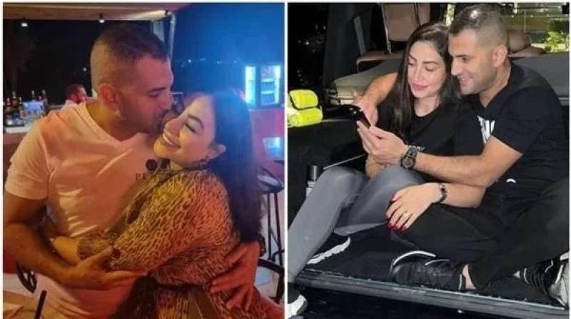 الفنانة بوسى وطليقها هشام ربيع